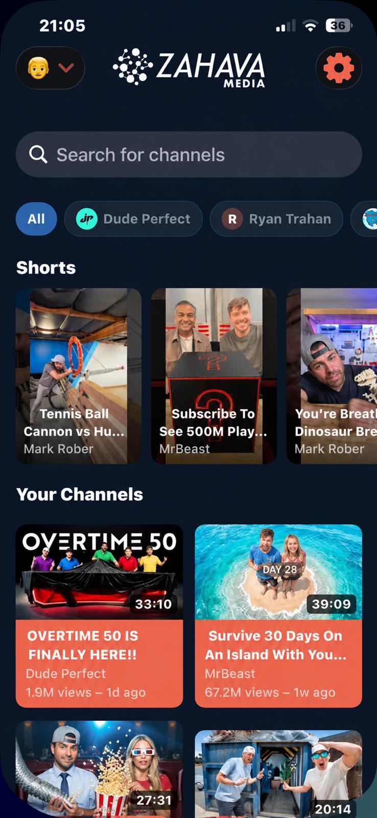Zahava Media app