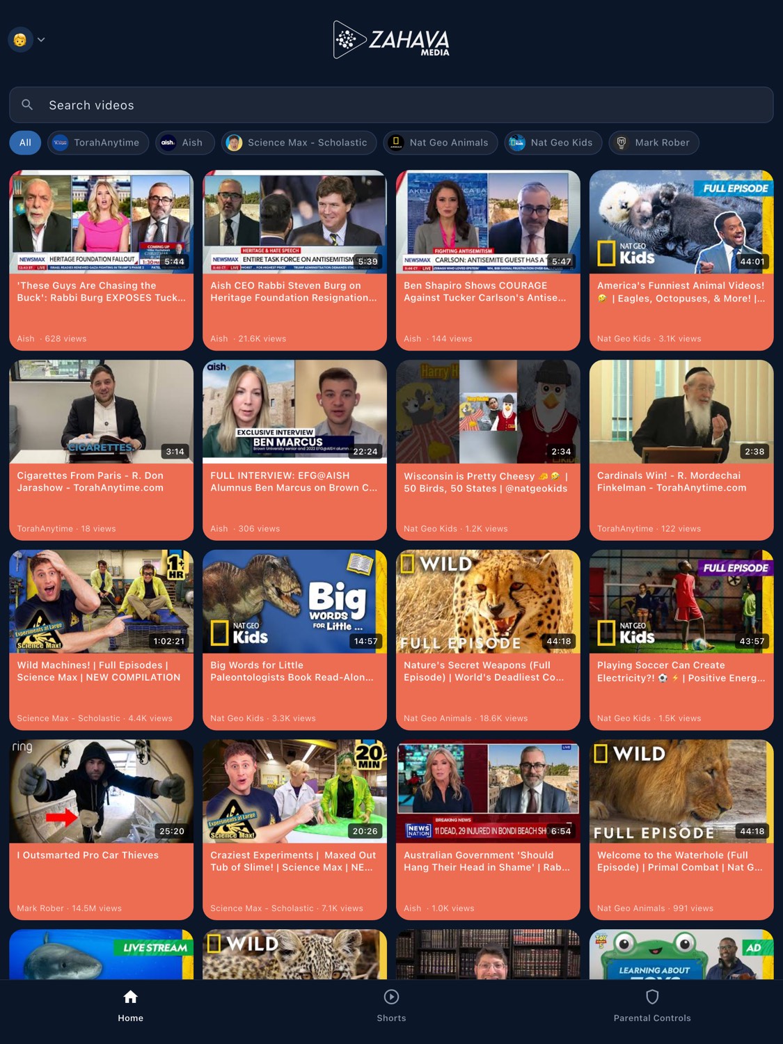 Zahava Media on iPad